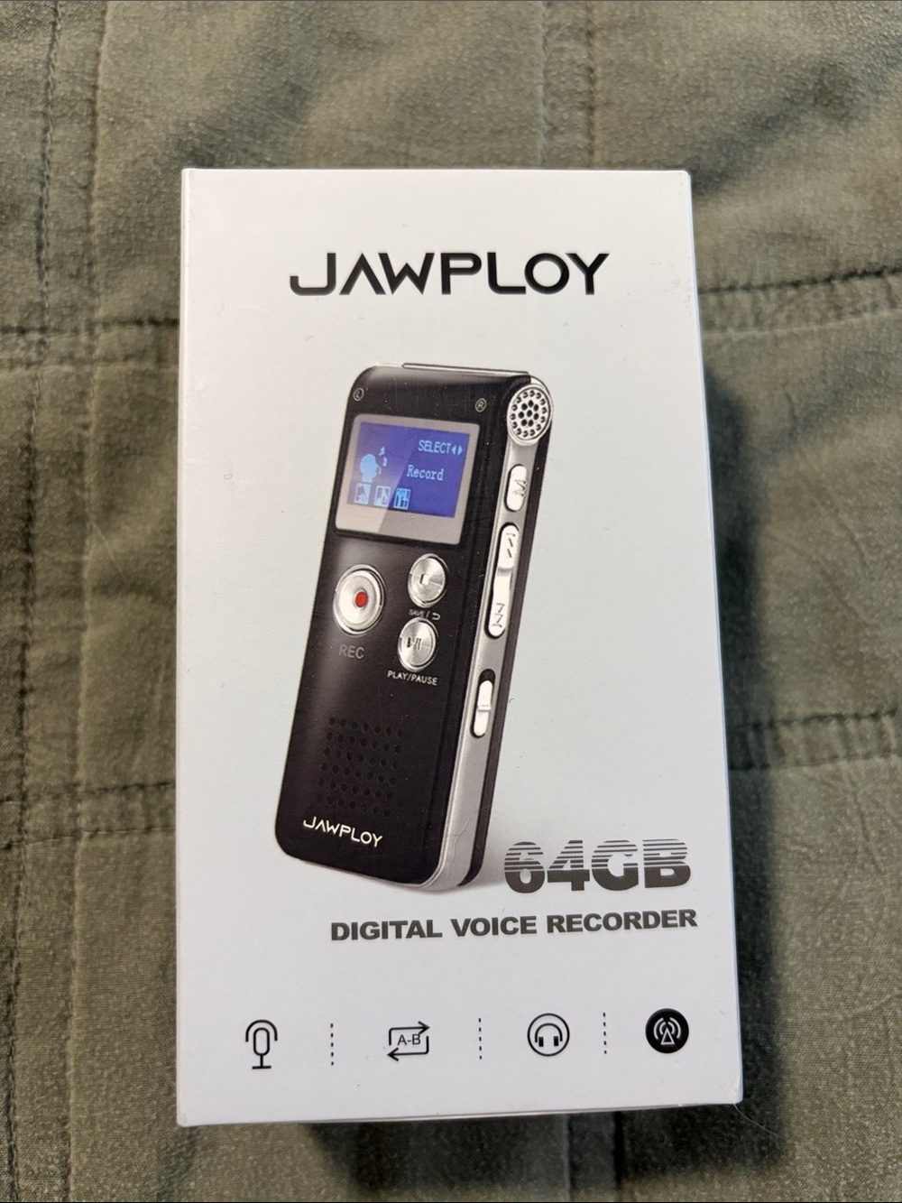 Black Digital Voice Recorder - 64GB